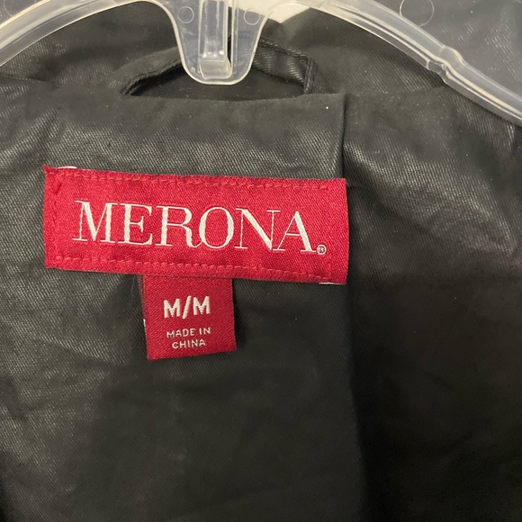 Black Moto Biker Jacket Lightweight Size Medium NWOT - Picture 7 of 8